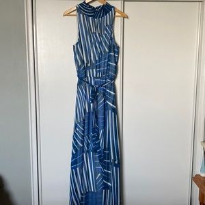 Calvin Klein lined high neck maxi